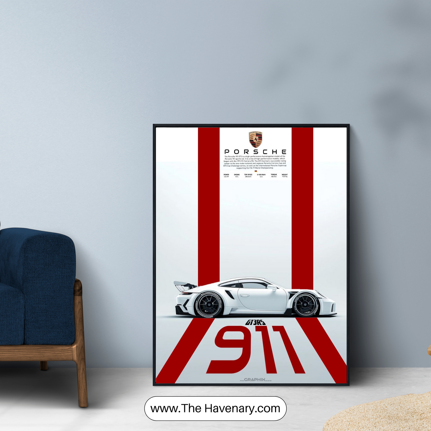 Porsche 911 GT3 RS Wall Art – Modern Racing Poster