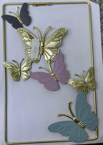Luxury Metal Wall Art – 3D Floral Frame Decor - Set of 2