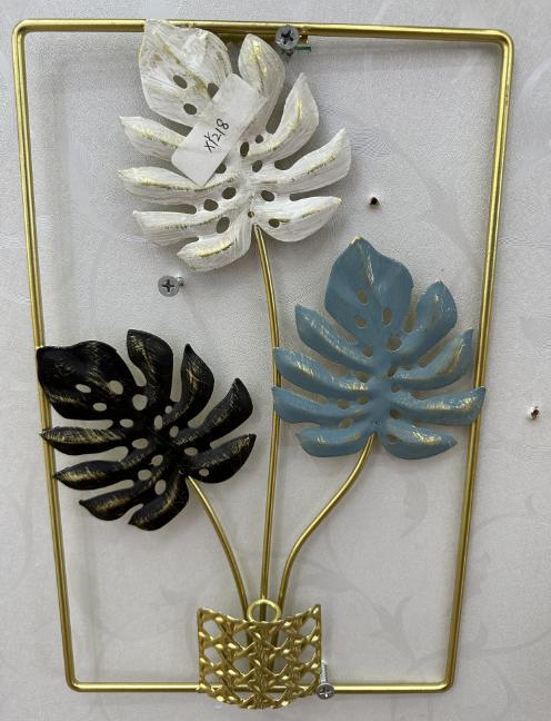 Luxury Metal Wall Art – 3D Floral Frame Decor - Set of 2