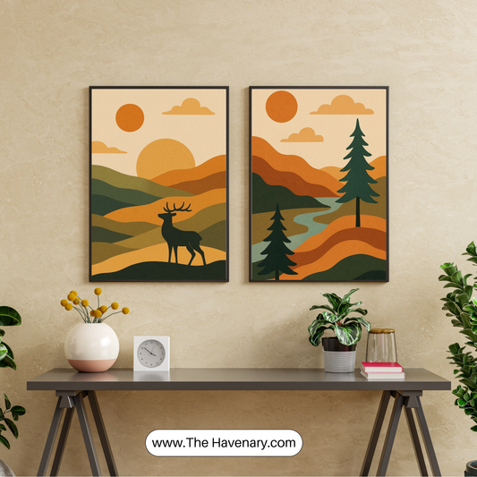 Nature Landscape Wall Art – Set of 2