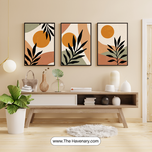 Modern Boho Wall Art – Set of 3