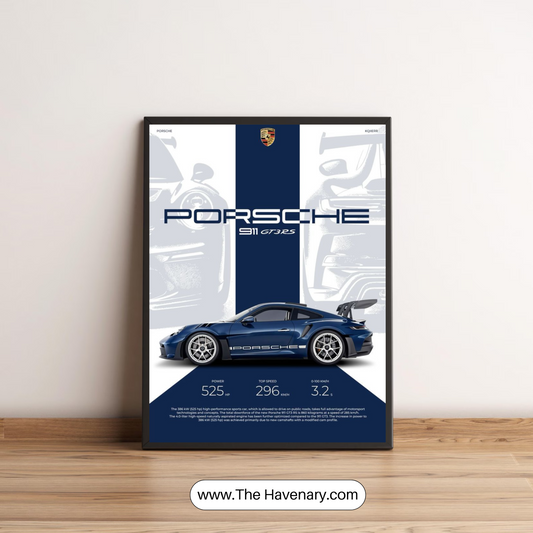 Porsche 911 GT3 RS Wall Art Print