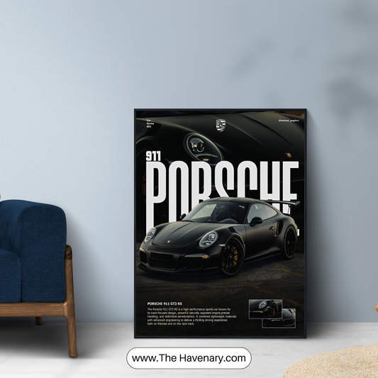 Porsche 911 GT3 RS Wall Art Poster