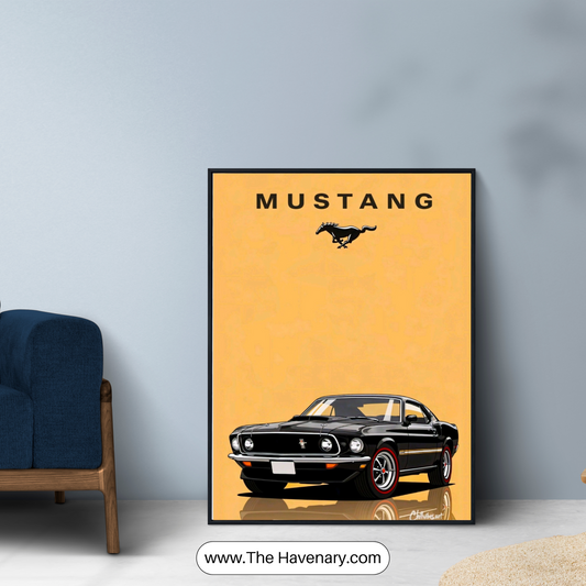 Vintage Mustang Wall Frame