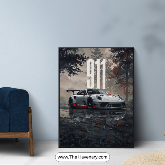 Porsche 911 Wall Art – Luxury Sports Car Canvas Print
