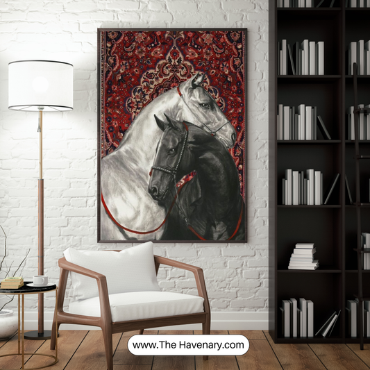 Majestic Horse Duo – Luxury Wall Art