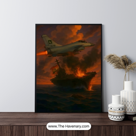 "Strike at Dusk – Naval Warfare Wall Art