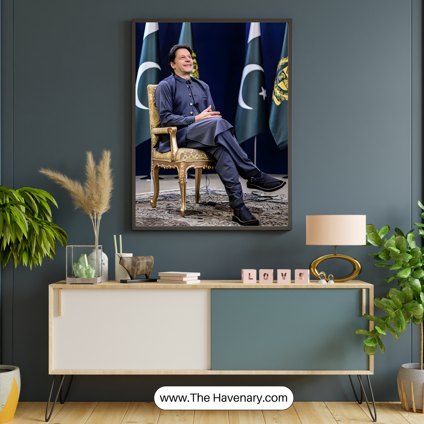 Elegant Wall Art – Pakistani Leader Portrait