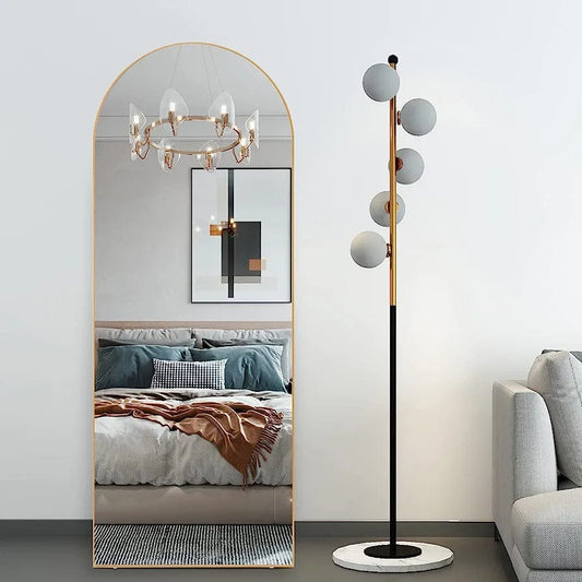 Minimalist Arched Full-Length Wall Mirror – Modern Home Décor